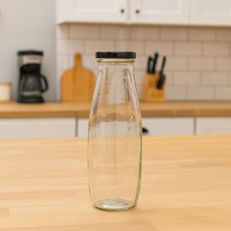 BOTELLA DE VIDRIO CON TAPA 500 ML BOTELLA DE VIDRIO CON TAPA 500 ML
