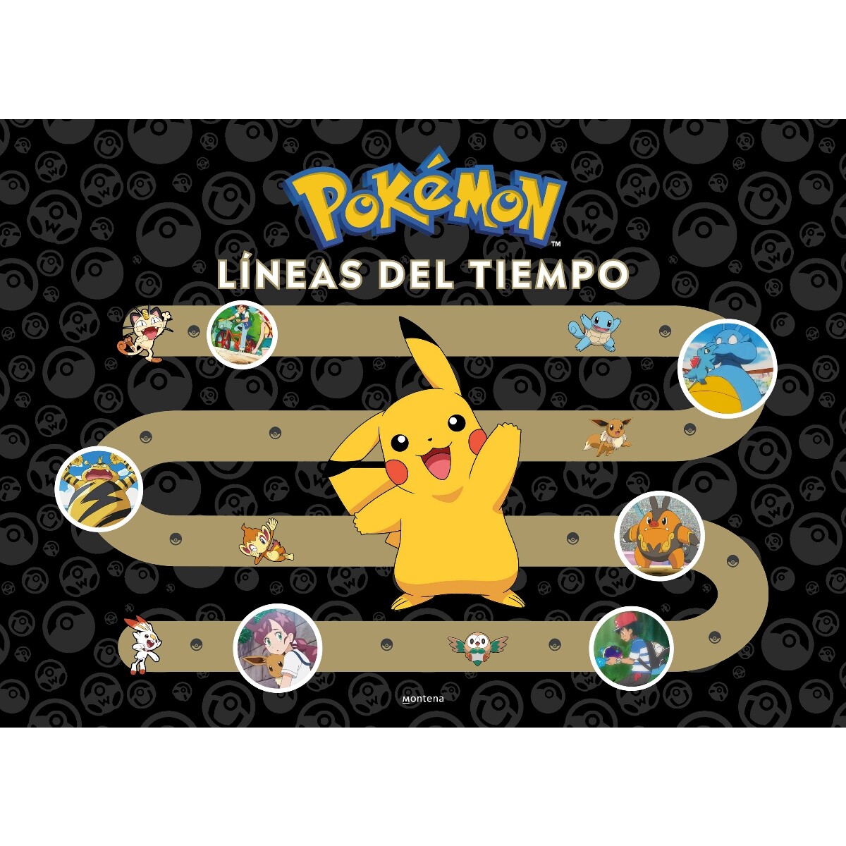 Libro Infantil Pokemon Líneas Del Tiempo Editorial Montena 