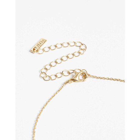 Collar Corazón Metal Biplating Dorado