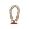 Correa corta para celular trenzada color beige Correa Corta Para Celular Trenzada Color Beige
