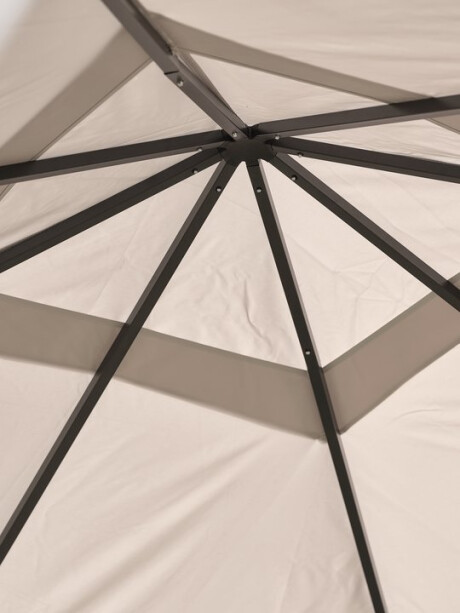 Gazebo NORDMARKA 3x3x2,78 m beige Gazebo NORDMARKA 3x3x2,78 m beige