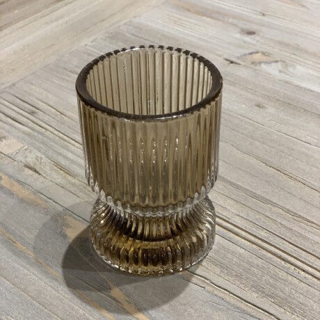 Candelero Nereida Vidrio Marrón Candelero Nereida Vidrio Marrón