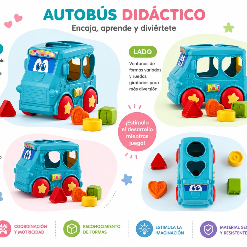 Autobus juego encastre P&F Autobus juego encastre P&F