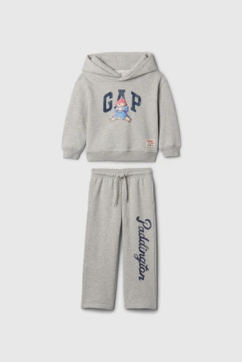 Set Canguro Y Pantalón Deportivo Toddler Niño Light Heather Grey