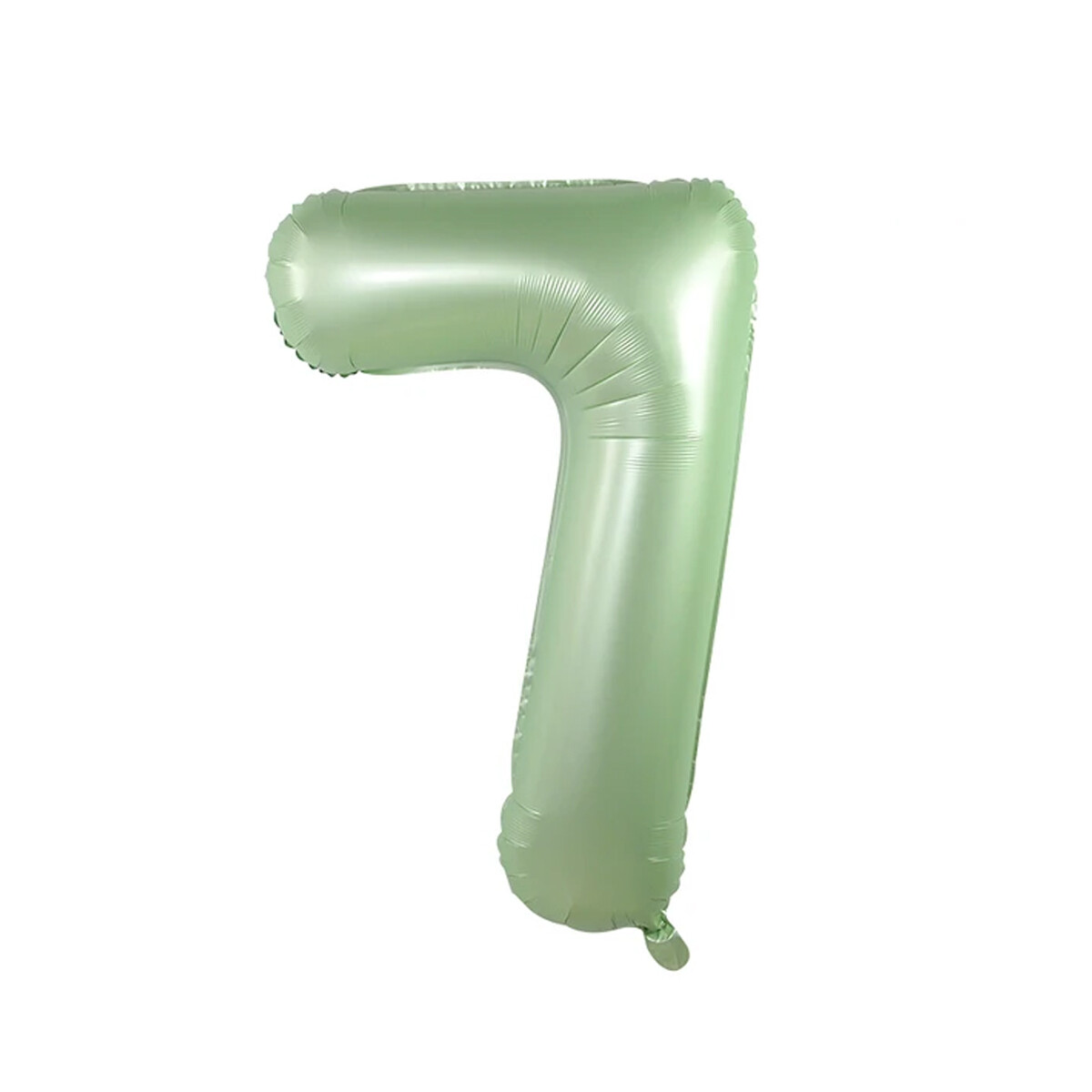 Globo verde pastel 75 cm - Número 7 