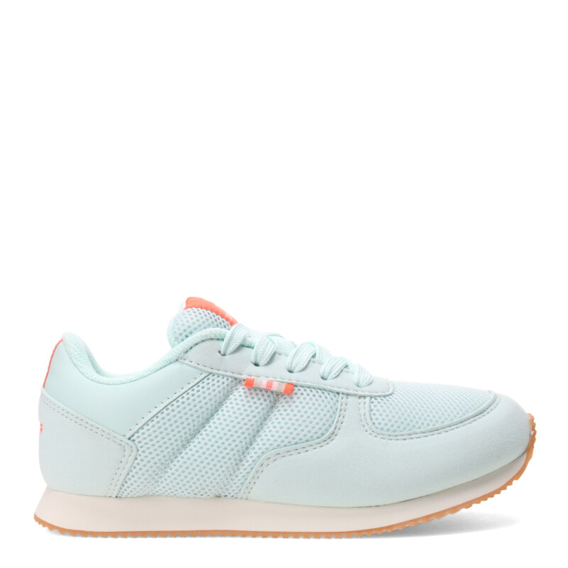 Championes de Niños Topper T350 Mesh Verde Agua - Anaranjado