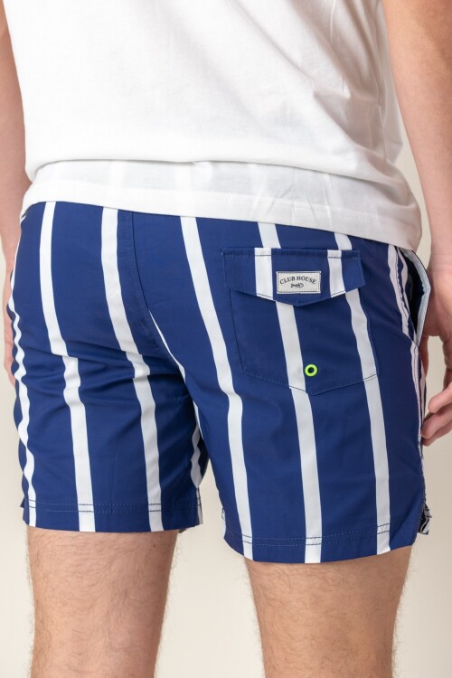 Short de baño Blue stripes