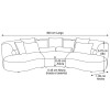 SOFA MOON 3 PUESTOS 305530 BEIGE 3PZS CD Unica