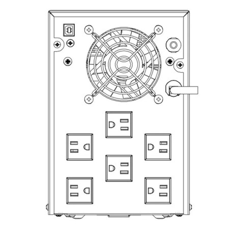 Ups Hikvision 3000VA / 1800W con Pantalla Lcd 001