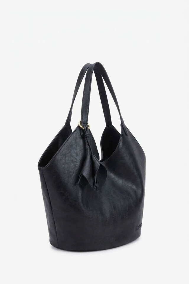 Cartera tote hobo negro