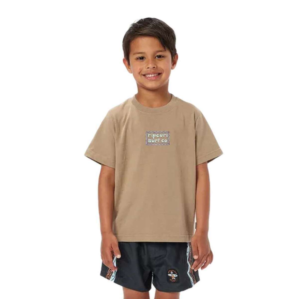 Remera MC Rip Curl Tube Town Scenic Tee Boy - Beige 