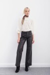 Pantalon Oxford Cuero Negro
