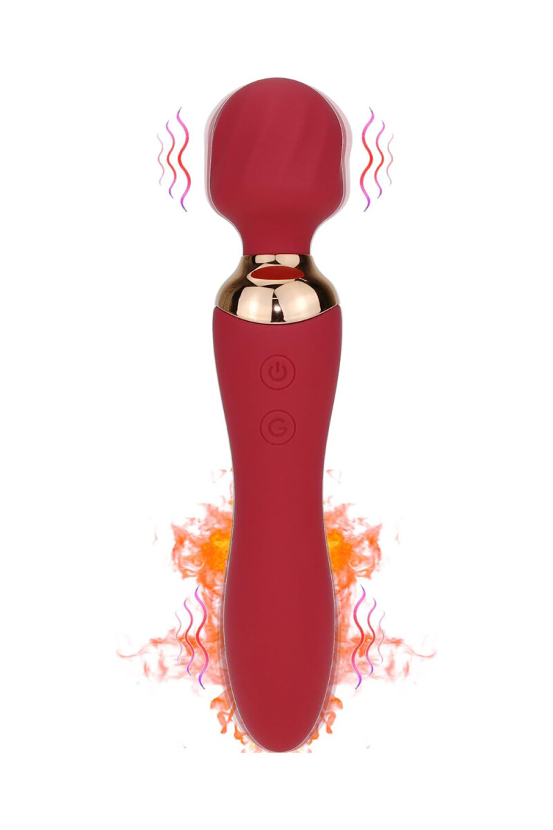 Vibrador doble 12 frecuencias Red