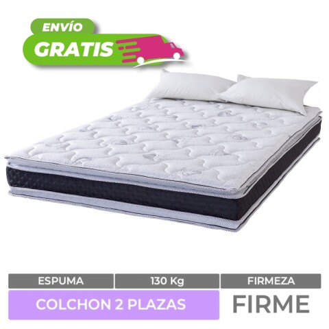 Colchón 2 Plazas Reversible Dubai Doble Pillow y EPS 138 x 188 x 24 cm - 130 Kg Colchón 2 Plazas Reversible Dubai Doble Pillow y EPS 138 x 188 x 24 cm - 130 Kg