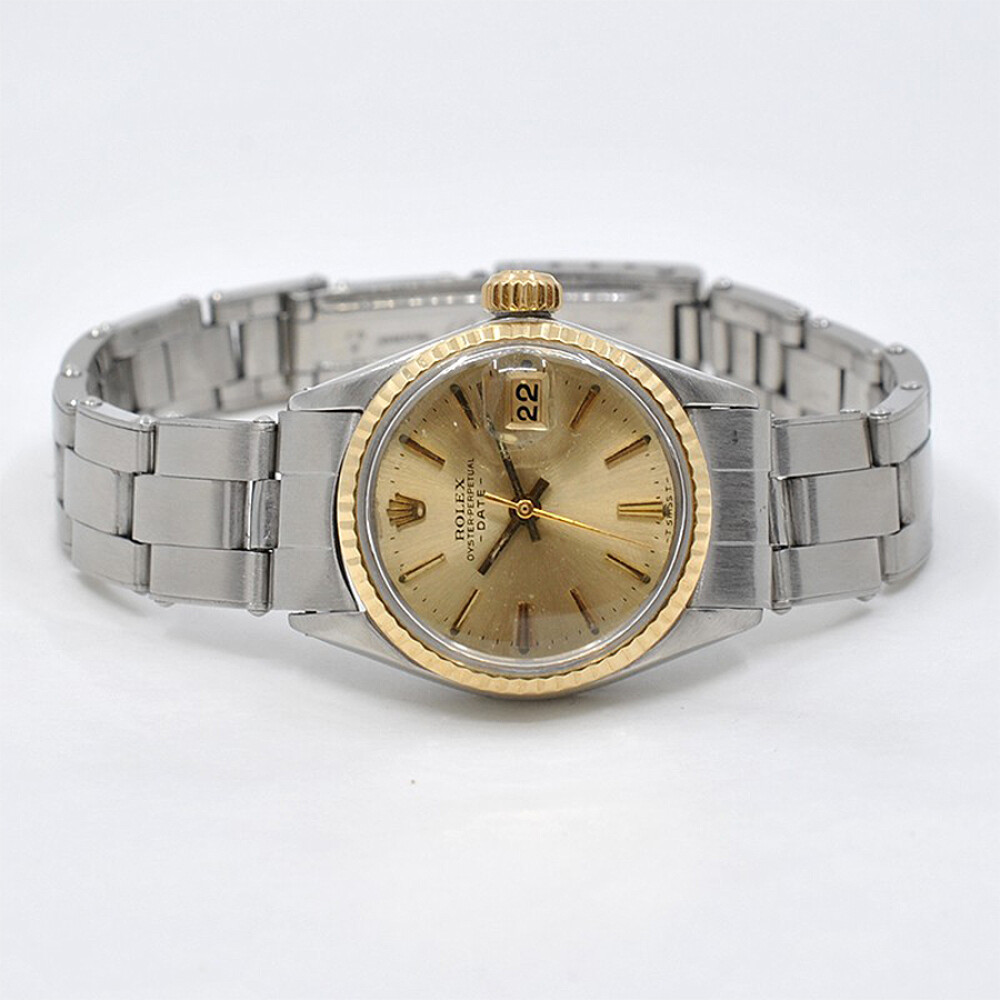 Rolex Date Dama 6517 Año 1967 Acero Y Oro. Malla Acero Rolex Date Dama 6517 Año 1967 Acero Y Oro. Malla Acero