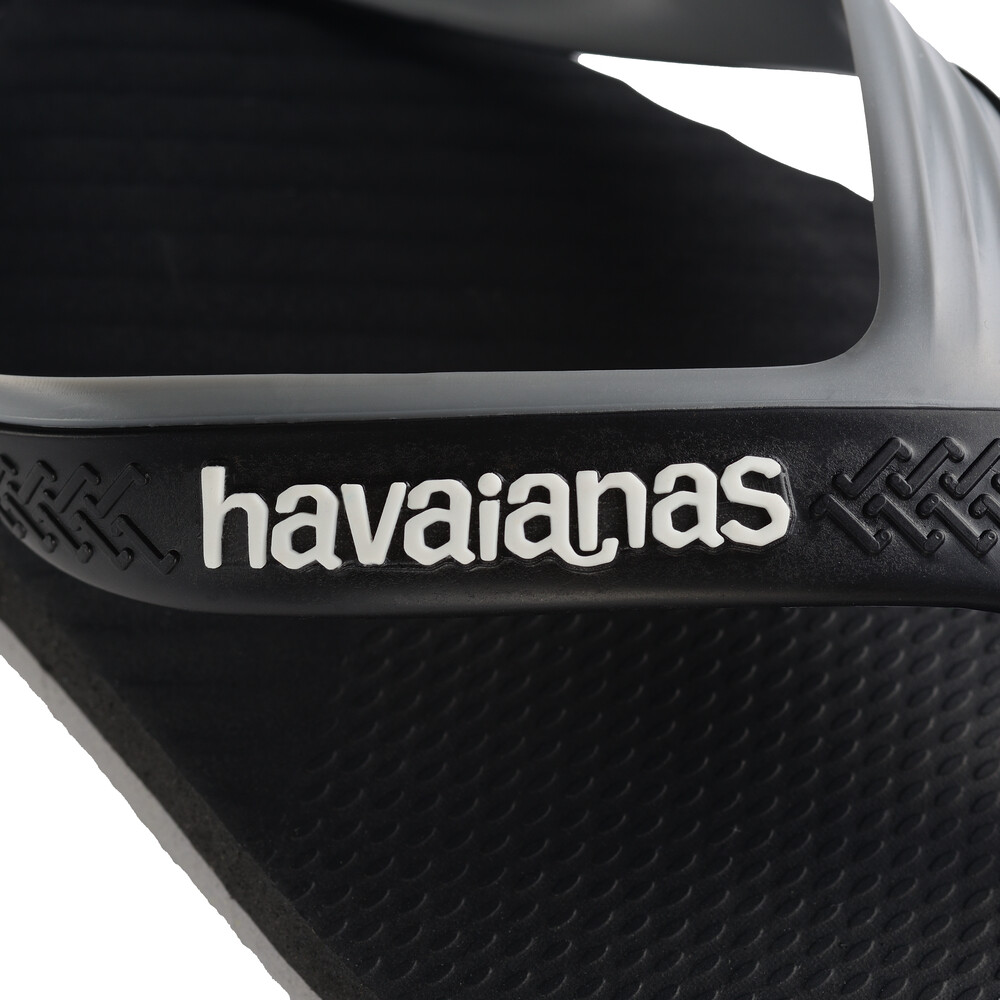 Sandalias Havaianas Dual Hombre Negro/Acero Gris