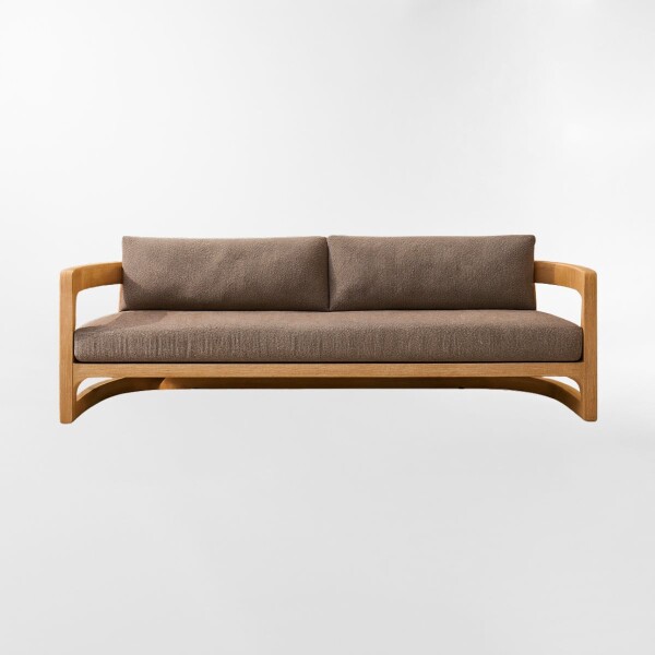 Sofá de exterior PALMA Beige - 2 CUERPOS