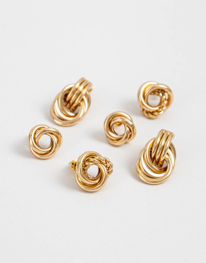 Aros Sets Vintage Set De Aros Vintage - Dorado