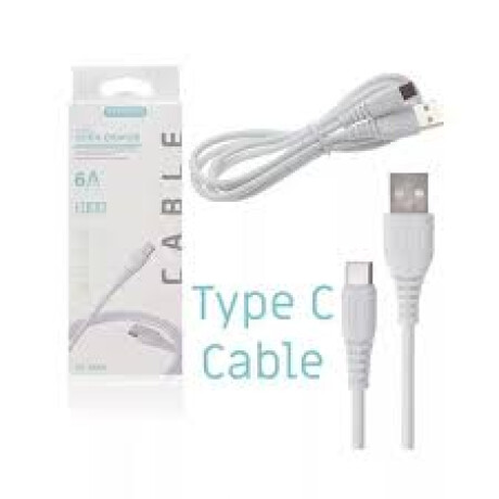 Cable Tipo C Usb Treqa 6A , 1 Metro Cable Tipo C Usb Treqa 6A , 1 Metro