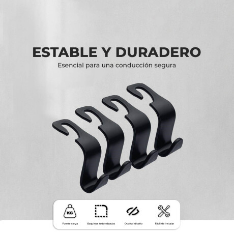 Set X4 Gancho Organizador De Auto+ Soporte De Lentes Aut001004