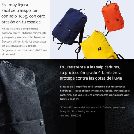 Mochila Mi Casual Daypack negro V01