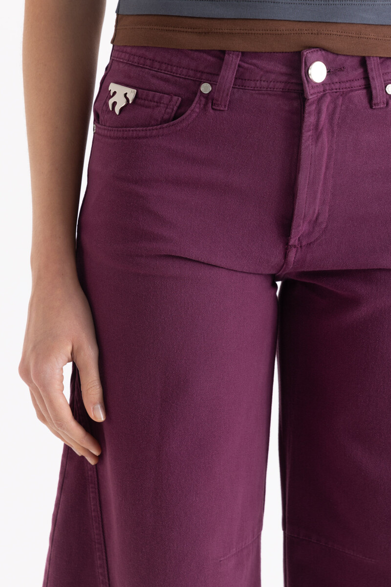 PANTALON FLAME Bordo