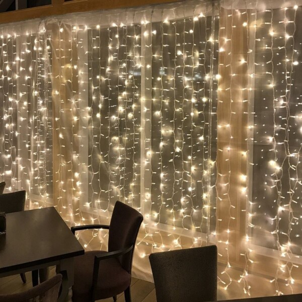 Cortina Luces Led Guirnaldas Interior Exterior 150x150 Cm Cortina Luces Led Guirnaldas Interior Exterior 150x150 Cm