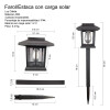 Set 2 Faroles Solares Para Jardin, Estaca Luz Cálida Set 2 Faroles Solares Para Jardin, Estaca Luz Cálida