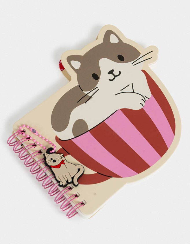 Anotadores Cuadernos y Memos Memo Anillado Gatito - Combinacion Multicolor