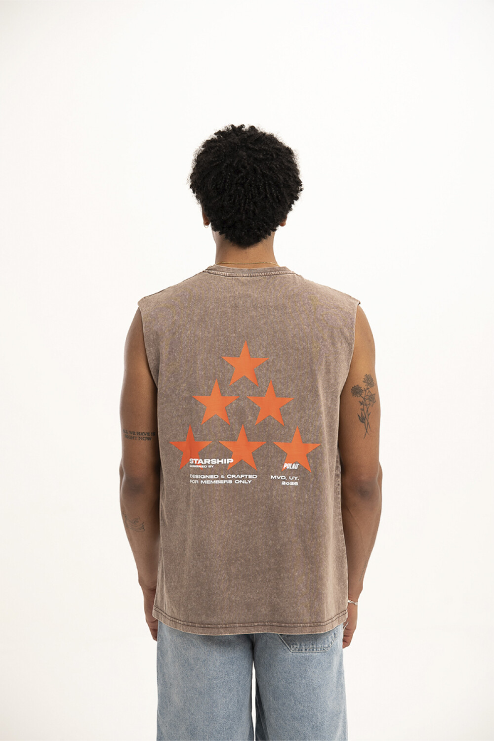 Musculosa Pulau Starship Marrón