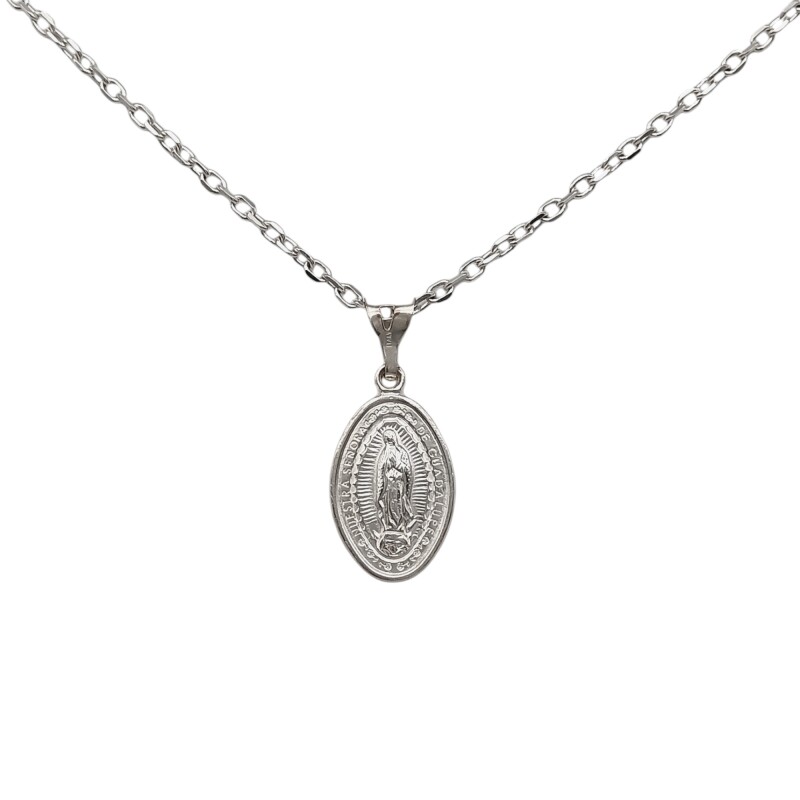 Dije Virgen de Guadalupe-Plata 925-Sin Piedra-CP3094 sinpiedra