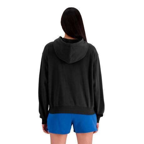 Canguro de Mujer New Balance French Terry Small Logo Hoodie Negro