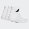 Medias Adidas Soquetes Sportswear, 3 pares Blanco