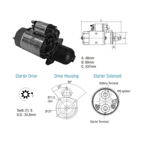 ARRANQUE MERCEDES BENZ ARRANQUE M. BENZ TRUCK 12V JF 9D S/BOSCH ZM ARRANQUE MERCEDES BENZ ARRANQUE M. BENZ TRUCK 12V JF 9D S/BOSCH ZM
