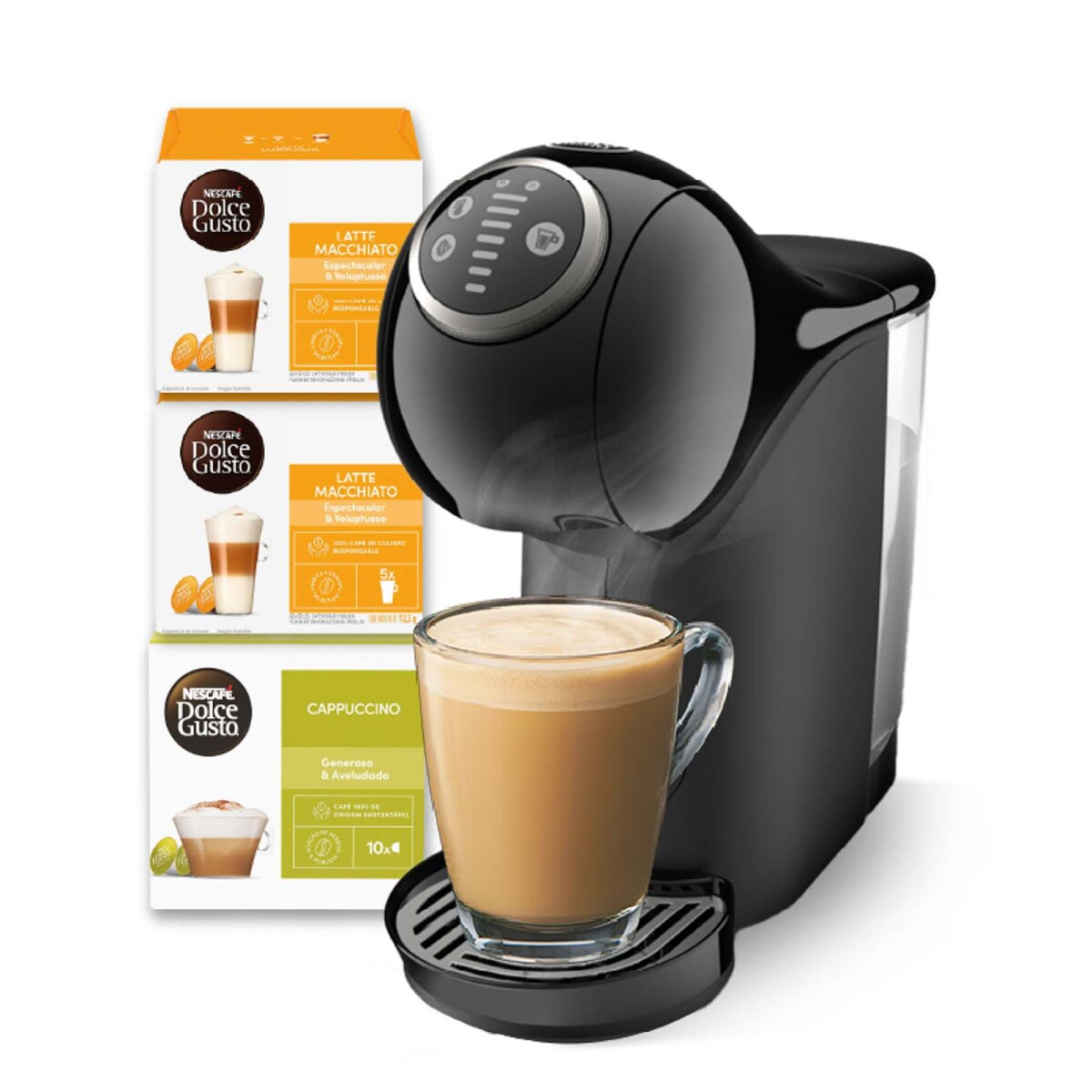 CAFETERA DOLCE GUSTO - AUTOMATICA GENIO + 3 CAJAS DE CAPSULAS 