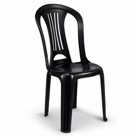 Silla Plastico Negra Mor Reforzada 140 Kg Apilable Silla Plastico Negra Mor Reforzada 140 Kg Apilable