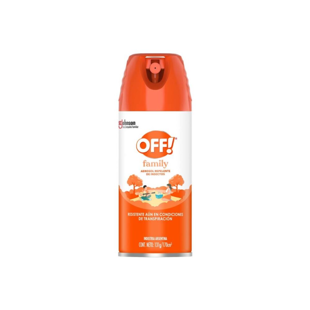 Repelente OFF Family en Aerosol 170ml 