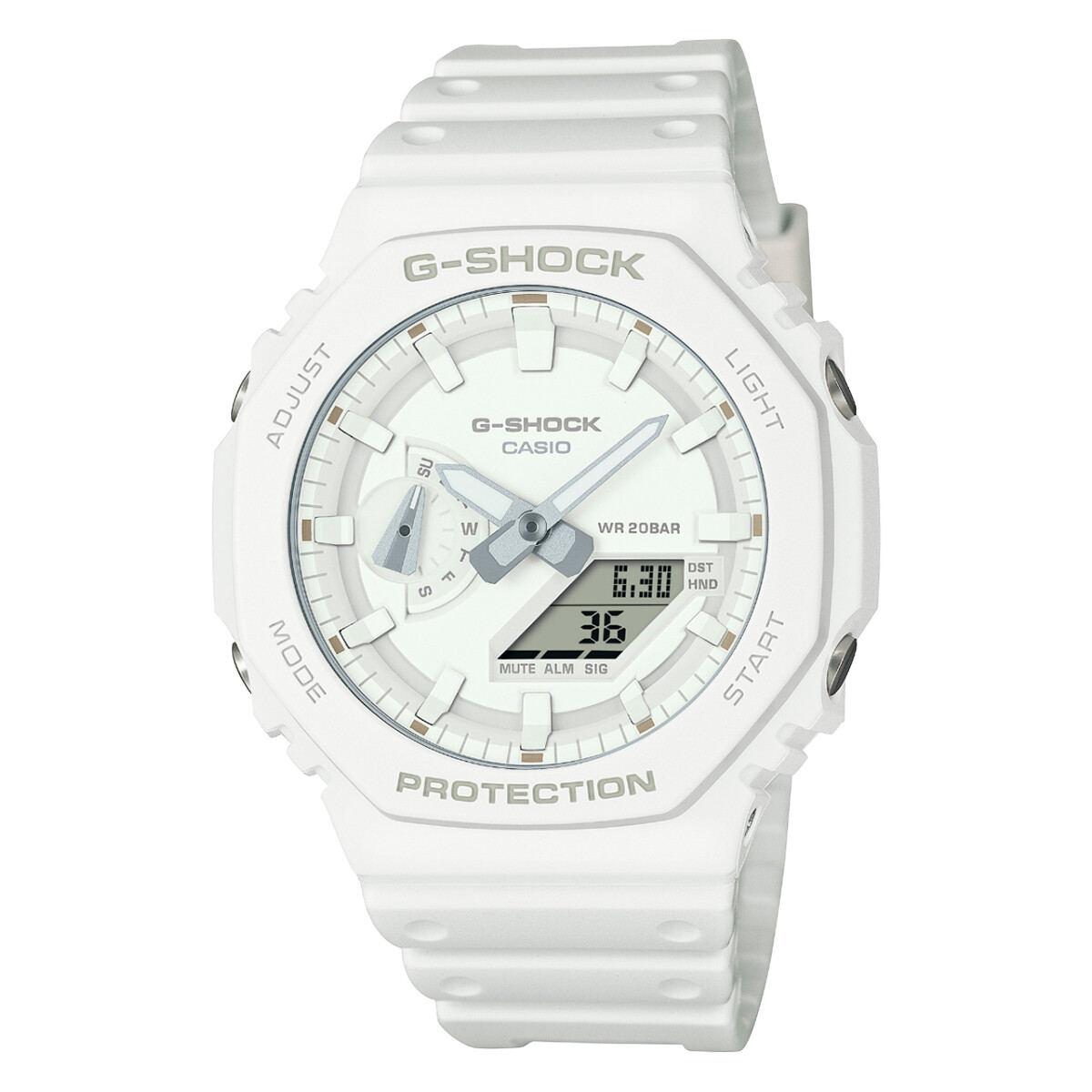 Reloj G-Shock Ga2100-7A7Dr En Resina Blanco 