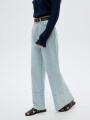 Pantalon Pano Celeste Grisaceo