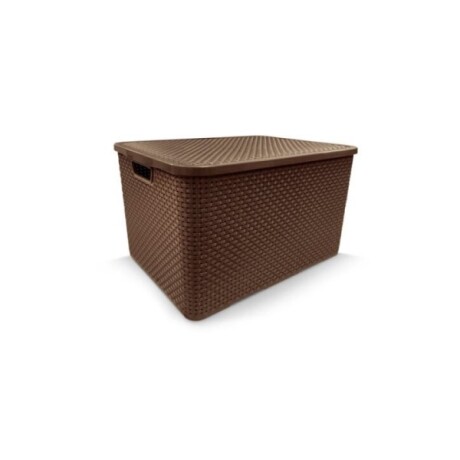 Caja Símil Rattan 20 lts. Marrón Caja Símil Rattan 20 lts. Marrón