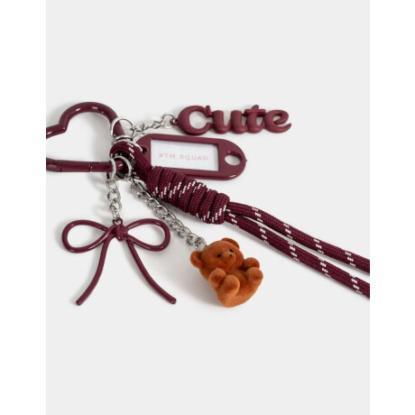 Llavero Y Charm Conejito ''girly Coffee Era'' Marron Medio
