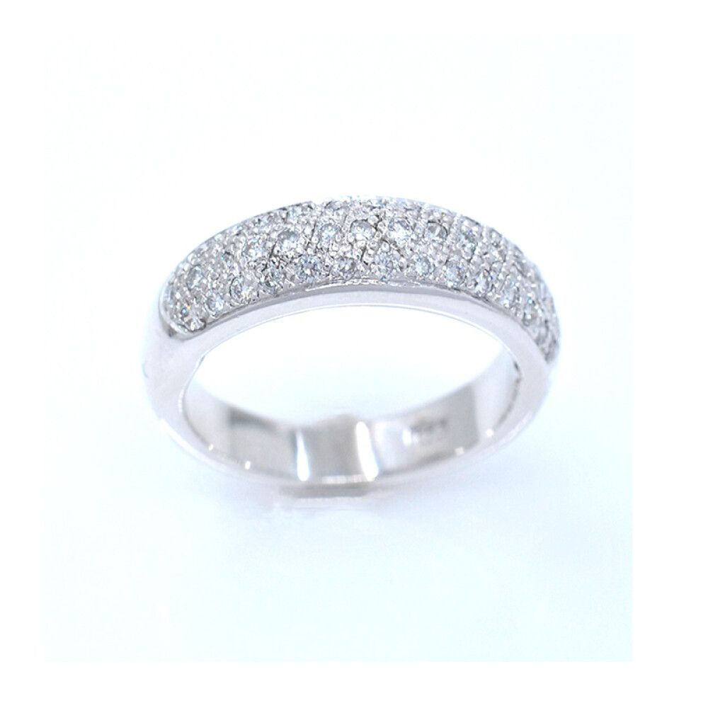 Anillo en oro 18k blanco con brillantes Anillo en oro 18k blanco con brillantes