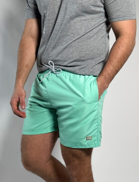Short de baño liso Salvo Menta