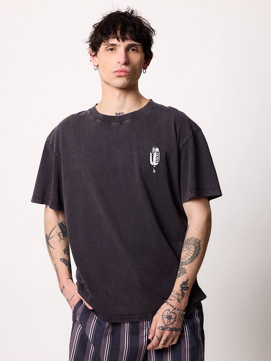 T-SHIRT M/C PALITO DIXIE Negro