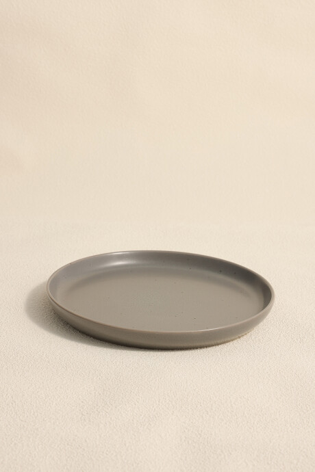 Plato Postre Dark Grey Color Unico