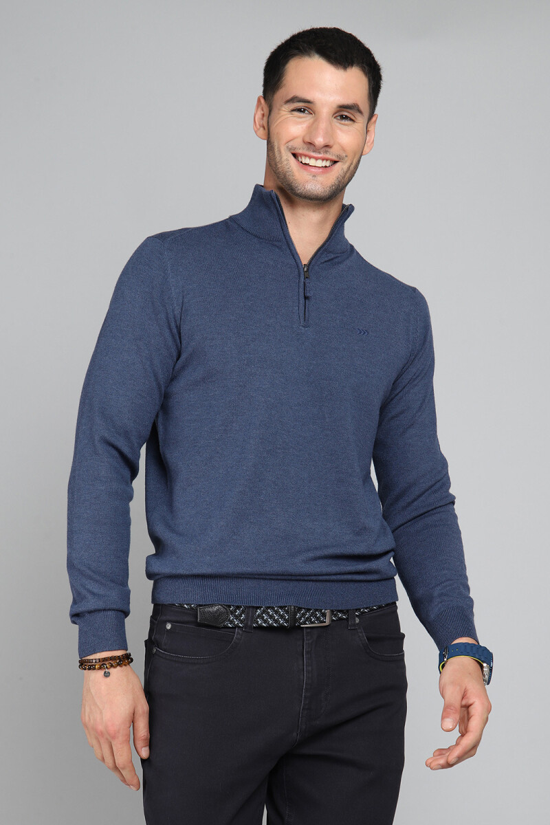Sweater Medio Cierre Arrow DENIM