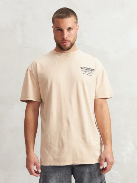 REMERA DOWNTOWN BEIGE