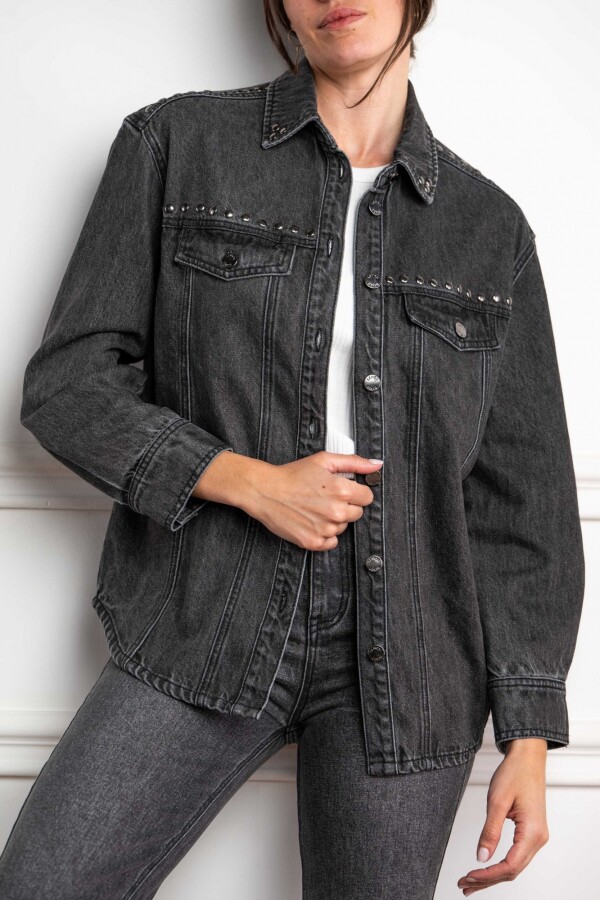 Sobrecamisa Tachas Gris
