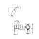 Griferia Ducha Spot Acero Gun Metal Incluye Brazo Y Volante 000