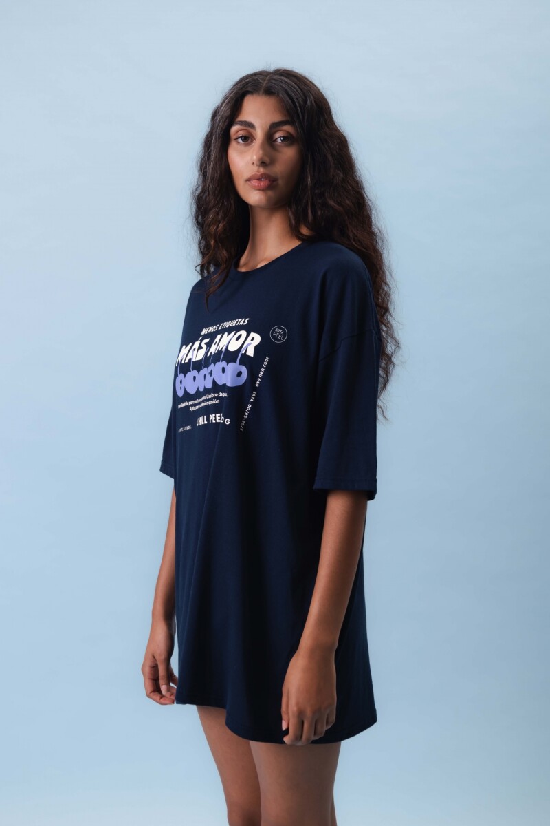 Remera Más Amor Azul